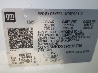 2026 Chevrolet Tahoe LT