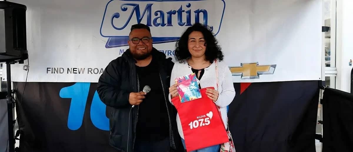 Martin Chevrolet Employee hosting radio station