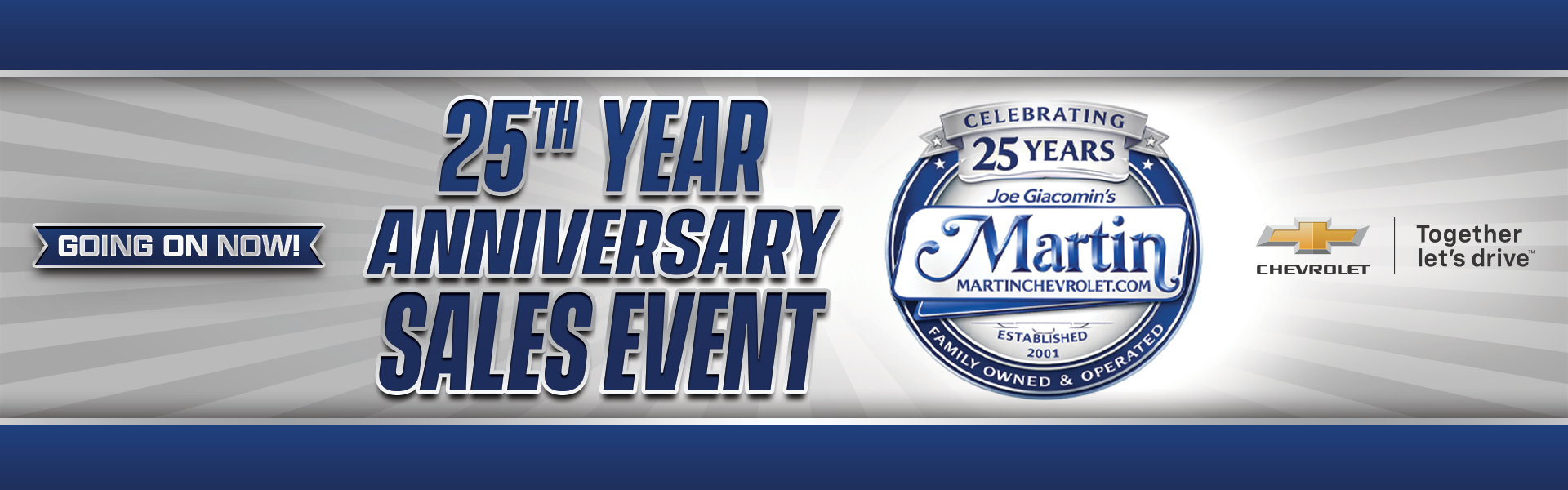 25th Anniversary Sales Event