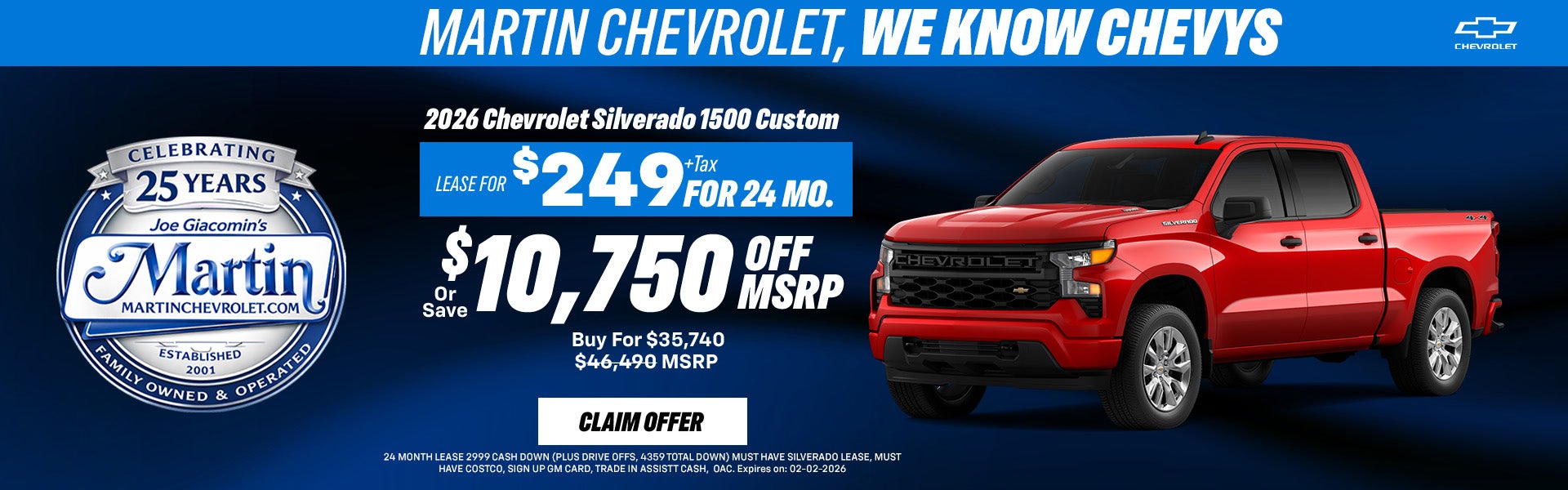 2026 Chevrolet Silverado 1500 Offer