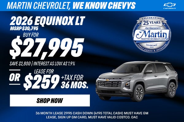 BUY FOR $27,995, SAVE $2,800 | LEASE FOR $259/MO