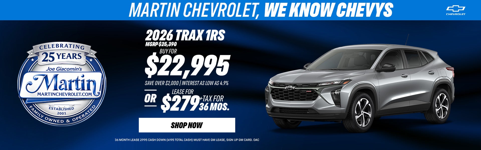 Buy For $22,995, SAVE OVER $2,000 | LEASE FOR $279/MO