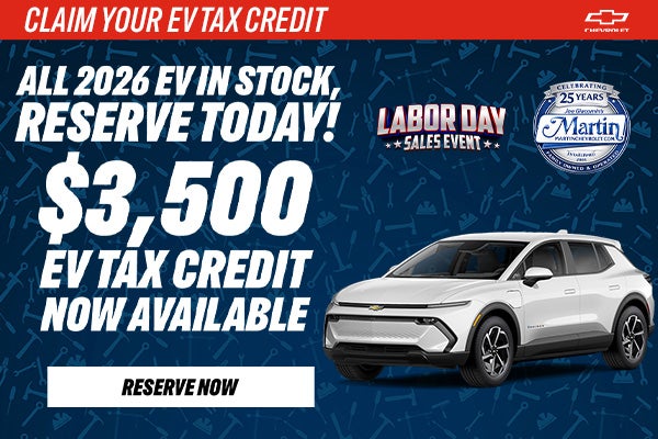 $3,500 EV TAX CREDIT
