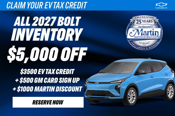 $5,000 Off 2027 Bolts