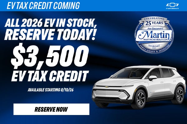 $3,500 EV TAX CREDIT
