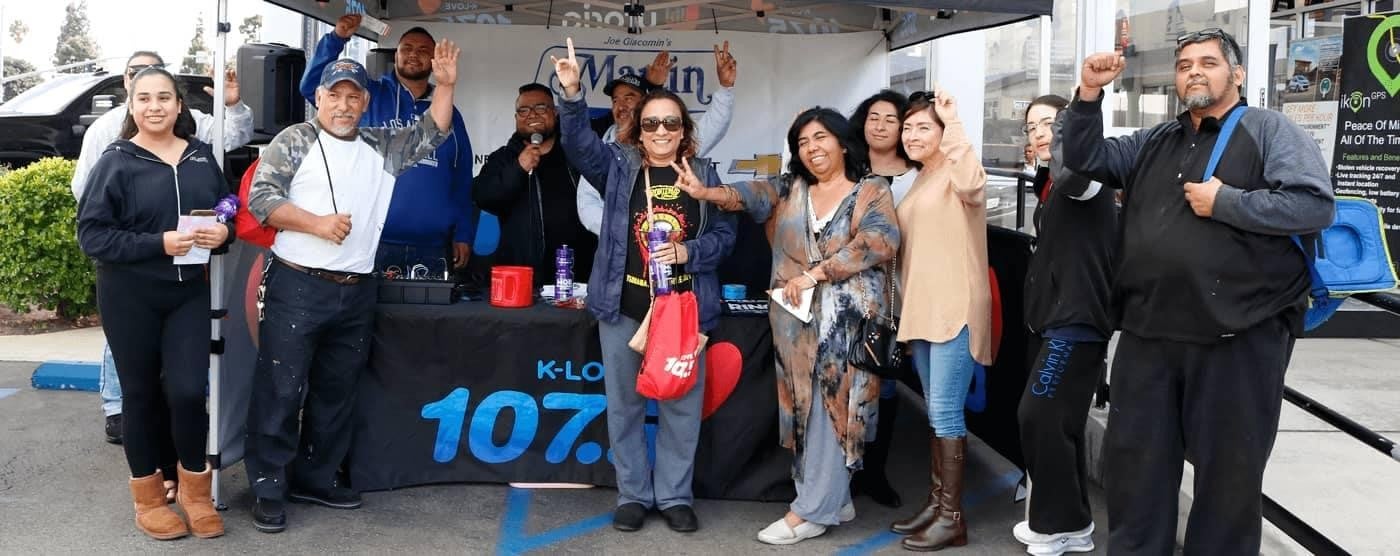 Martin Chevrolet Employee hosting radio station