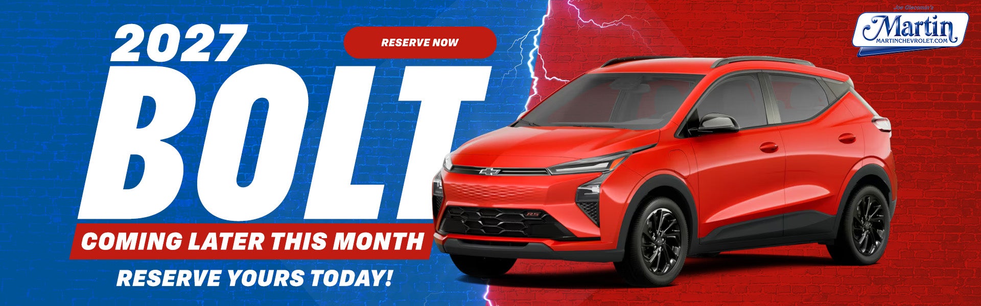 Reserve Your 2027 Bolt Today!