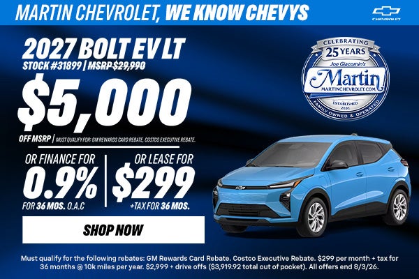 2027 Bolt EV LT