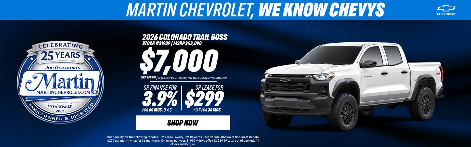 2026 Colorado Trail Boss
