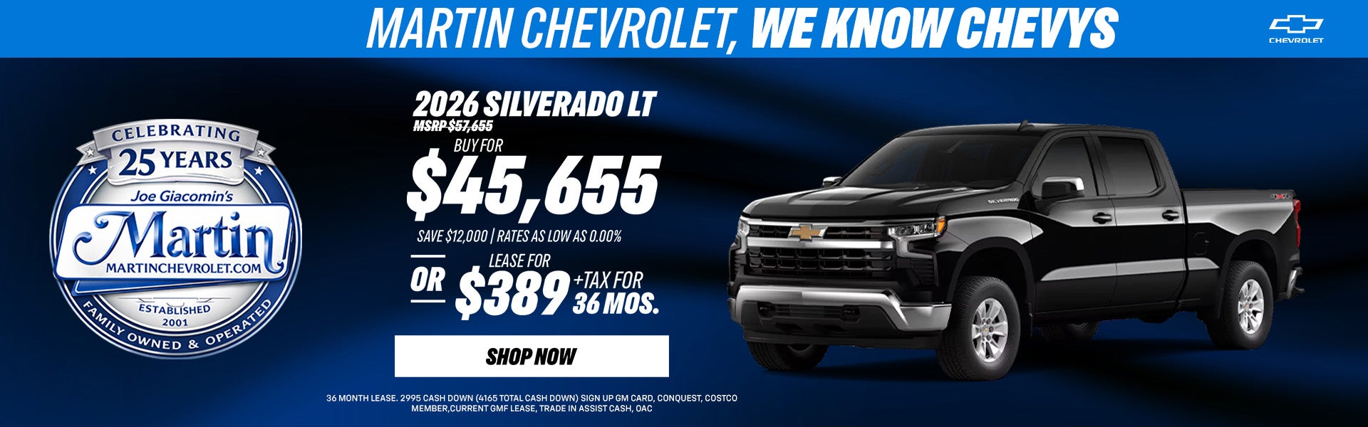 2026 Silverado LT Special Offer