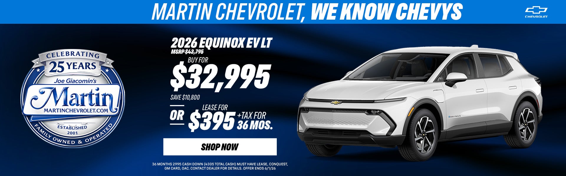 2026 Equinox EV Special Offer