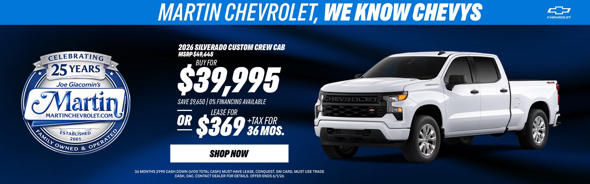 2026 Silverado 1500 Special Offer