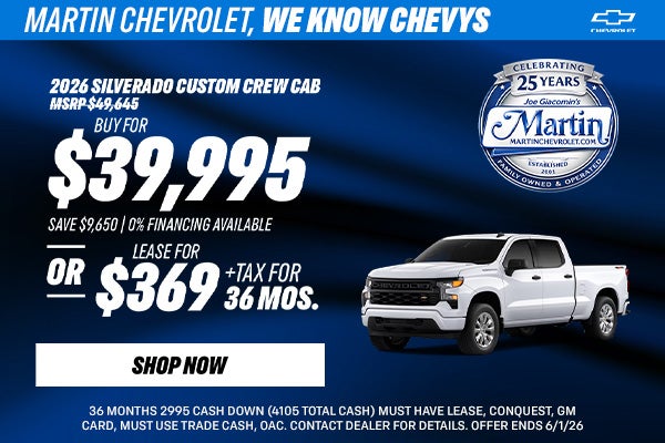 2026 Silverado 1500 Special Offer