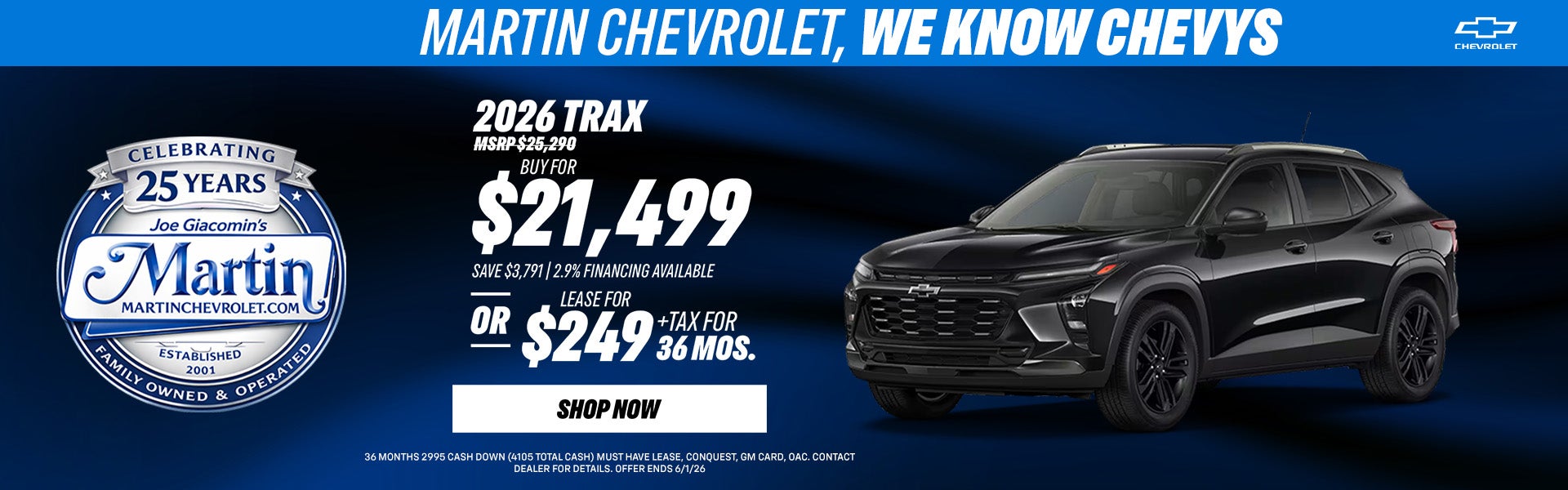 2026 Trax Special Offer