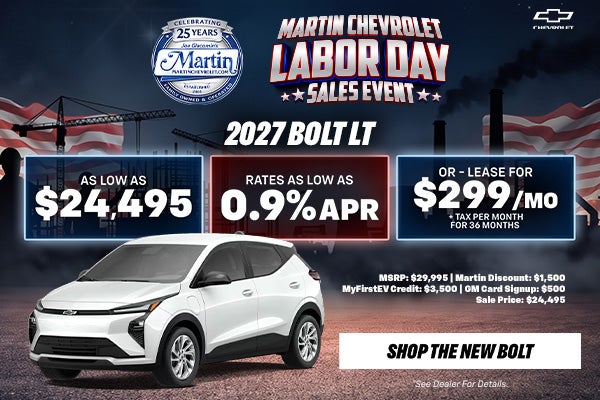 Labor Day Sales Event Bolt Offer