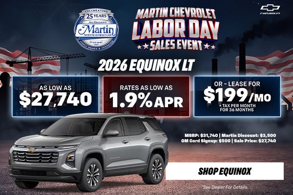 Labor Day Sales Event Equinox Offer