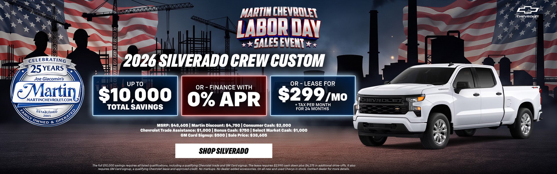 Labor Day Sales Event Silverado Offer
