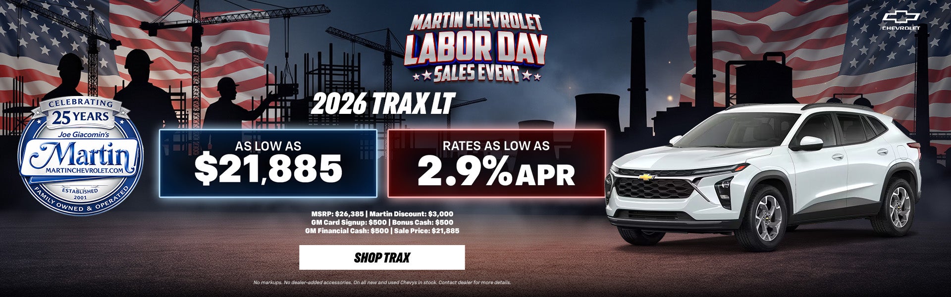 Labor Day Sales Event Trax Offer